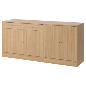 TONSTAD Storage combination, oak veneer, 202x90 cm