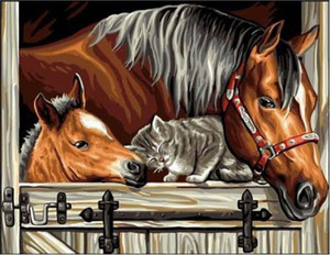 Norimpex Diamond Mosaic Horses and a Cat 3+