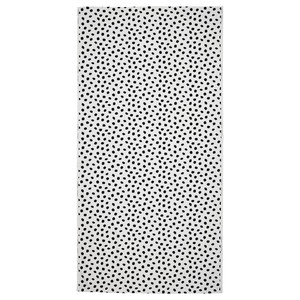 SANDLUSERN Pre-cut fabric, white/black, 150x300 cm