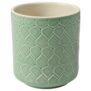 KRYPIDEGRAN Vase, green, 15 cm
