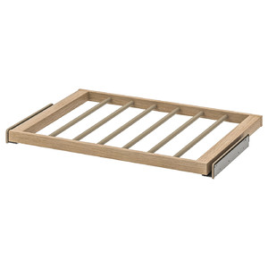 KOMPLEMENT Pull-out trouser hanger, white stained oak effect, 75x58 cm