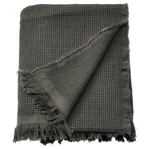 KLOTSTARR Throw, anthracite, 130x170 cm