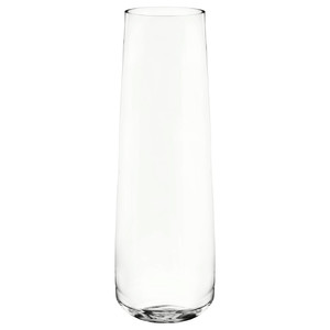 BERÄKNA Vase, clear glass, 65 cm