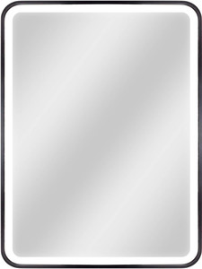 Dubiel Vitrum Mirror Verso with LED Lighting 60x80 cm, black