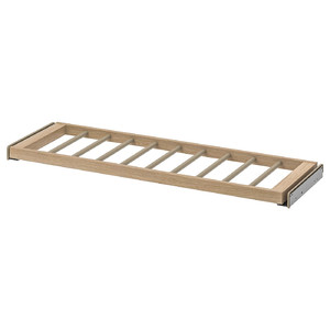 KOMPLEMENT Pull-out trouser hanger, white stained oak effect, 100x35 cm