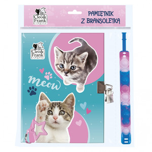 Secret Diary & Pop It Bracelet Gift Set Kitten