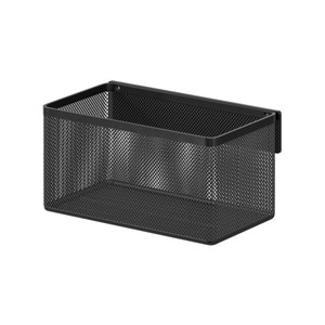 GoodHome Bathroom Basket Elland L, black