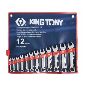 King Tony Combination Ratchet Wrench Set 8-19mm 12pcs, short