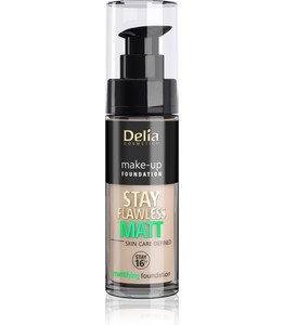 Delia Cosmetics Stay Flawless Matt Mattifying Foundation 16H no. 405 Peach Natural 30ml