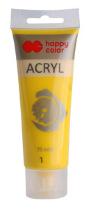 Happy Color Acrylic Paint 75ml, yellow