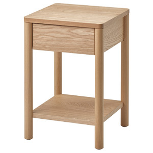 TONSTAD Bedside table, oak veneer, 40x40x59 cm