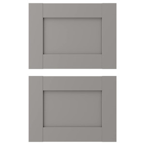 ENHET Drawer front, grey frame, 40x30 cm