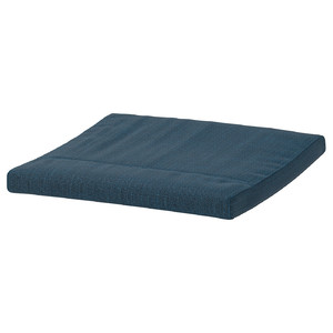 POÄNG Footstool cushion, Hillared dark blue