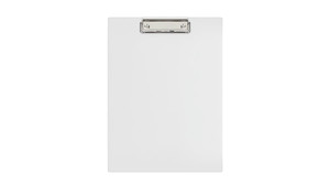 Clipboard A4, PVC, white