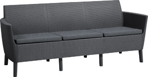 Garden Bench SALEMO 3-seat, graphite