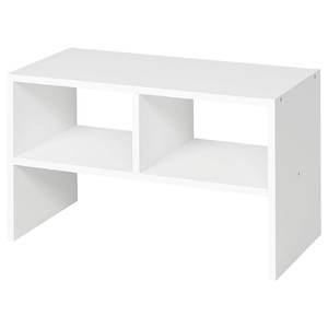 BRUKSVARA Side table, white, 61x30 cm