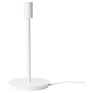 SKAFTET Table lamp base, white, 30 cm