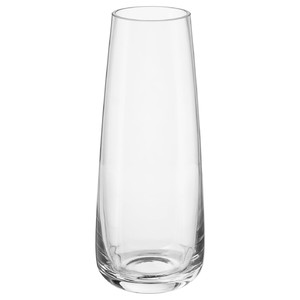BERÄKNA Vase, clear glass, 15 cm