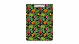 Clipboard A4, PVC, flowers