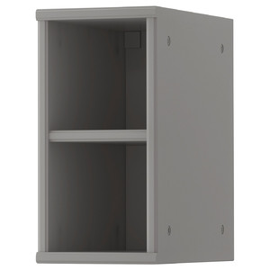 TORNVIKEN Open cabinet, grey, 20x37x40 cm