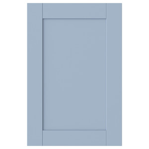 SANNIDAL Door with hinges, blue, 40x60 cm