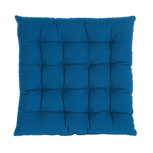 GoodHome Seat Cushion 36 x 36 cm, blue