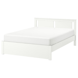 SONGESAND Bed frame, white, Luröy, 140x200 cm