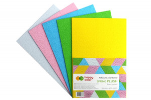 Craft Foam A4 5 Sheets, spring plush