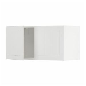 METOD Wall cabinet with 2 doors, white/Stensund white, 80x40 cm