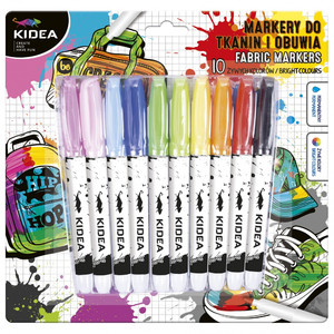 Kidea Fabric Markers for Clothes & Shoes 10pcs
