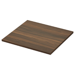 TOLKEN Countertop, brown walnut effect/laminated board, 62x49 cm