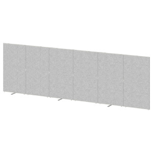 SIDORNA Partition wall, grey, 480x150 cm