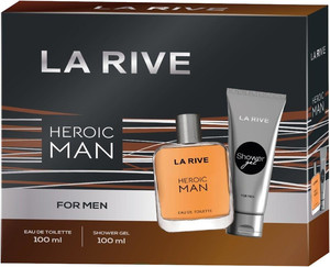 La Rive for Men Gift Set Heroic Man - Eau de Toilette & Shower Gel