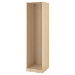 PAX Wardrobe frame, white stained oak, 50x58x201 cm