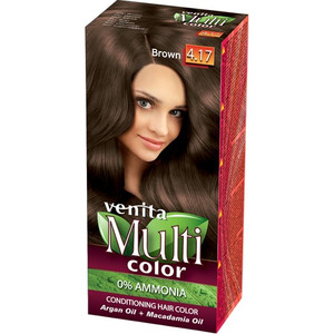 VENITA Conditioning Hair Dye Multi Color - 4.17 Brown
