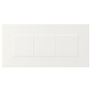 STENSUND Drawer front, white, 40x20 cm