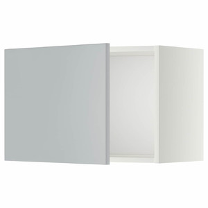 METOD Wall cabinet, white/Veddinge grey, 60x40 cm