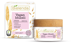 Bielenda Vegan Muesli Mattifying Face Cream Day/Night for Oily, Combination & Sensitive Skin 50ml
