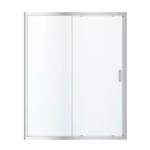 GoodHome Sliding Shower Door Beloya 160 cm, chrome/transparent