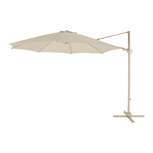 Garden Parasol Umbrella GoodHome Mallorca 350 cm, beige