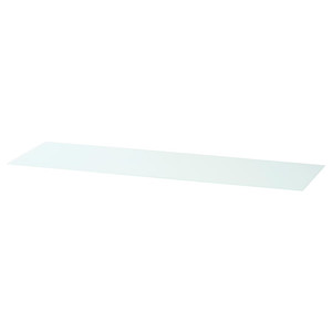 MALM Glass top, white, 160x48 cm