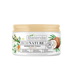 Bielenda Eco Nature Nourishing Body Butter Vanilla Milk, Coconut Milk, Orange Blossom Vegan 99% Natural 250ml
