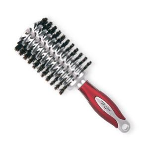 Hair Styling Brush - Silver / Burgundy