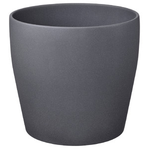 PERSILLADE Plant pot, dark grey, 32 cm
