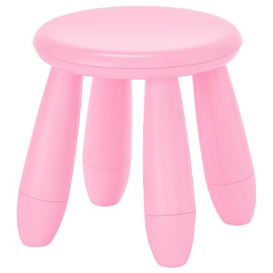 MAMMUT Children's stool, indoor/outdoor/pink