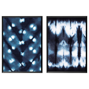 KNOPPÄNG Frame with poster, dark patterns, 50x70 cm, 2 pack