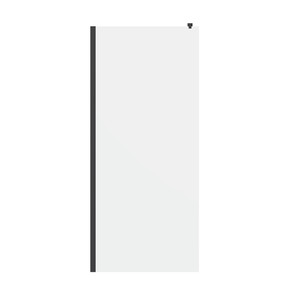 GoodHome Walk-in Shower Panel Beloya 120 cm, black/transparent