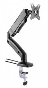 Techly 13-27" Monitor Desk Mount with USB and Audio Ports