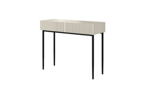 Modern Console Table Dresser Dressing Table Nicole, cashmere, black legs