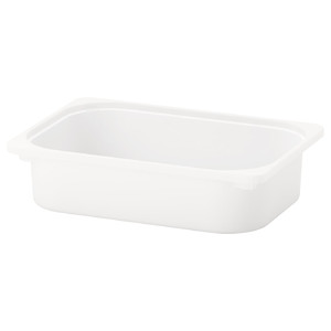 TROFAST Storage box, white, 42x30x10 cm